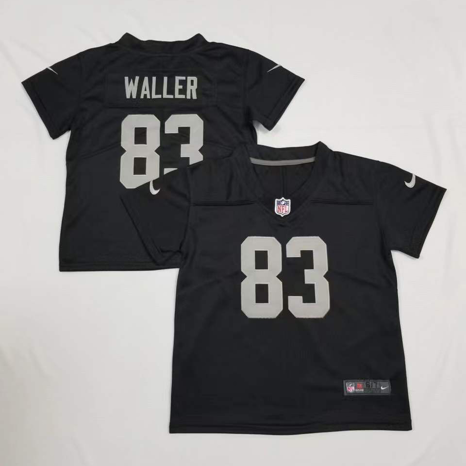 Toddler Nike Raiders #83 Darren Waller Black Team Color Stitched NFL Vapor Untouchable Jersey